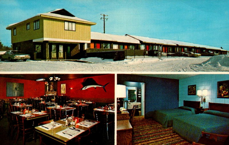Donelli Motel Lounge and Dining - Vintage Postcard